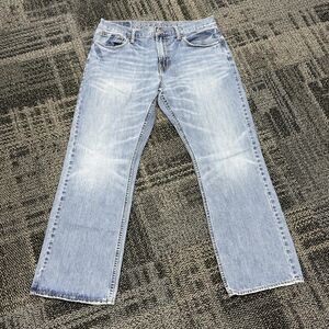 American Eagle Outfitters Men's Blue Bootcut Stretch Denim Jeans. Waist 34